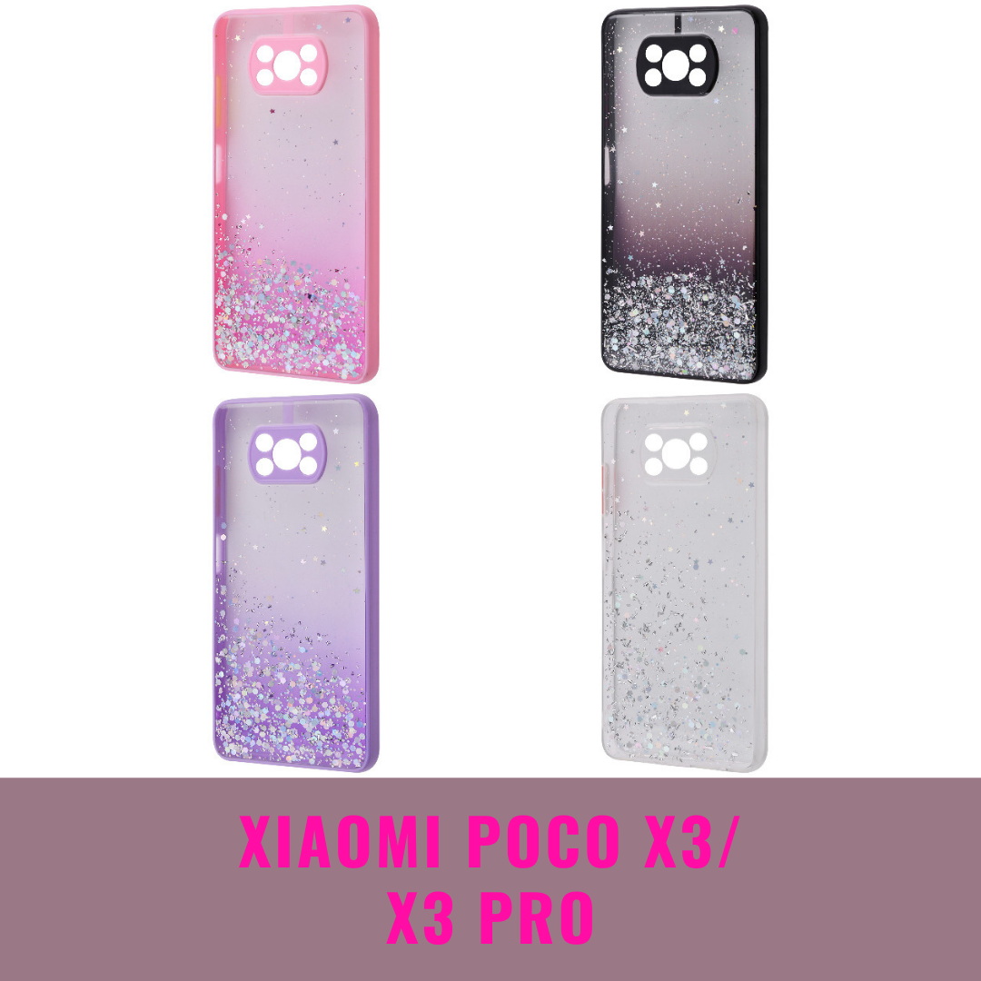 WAVE Sparkles Case (TPU) Xiaomi Poco X3/Poco X3 Pro - Крупнейший  маркет-плейс Приднестровья