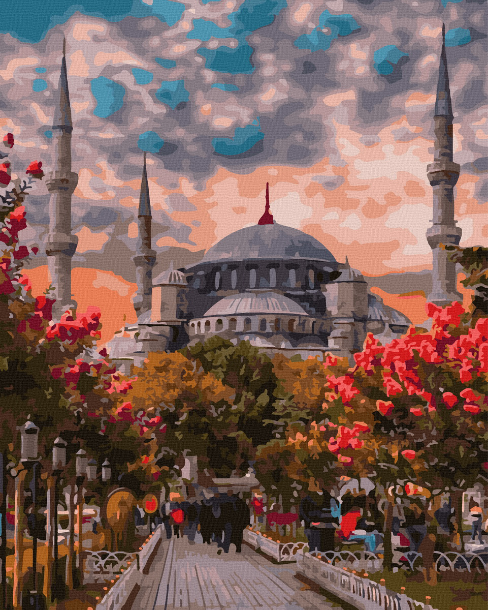 Картина по номерам - Яркий Стамбул 40х50 - Крупнейший маркет-плейс  Приднестровья